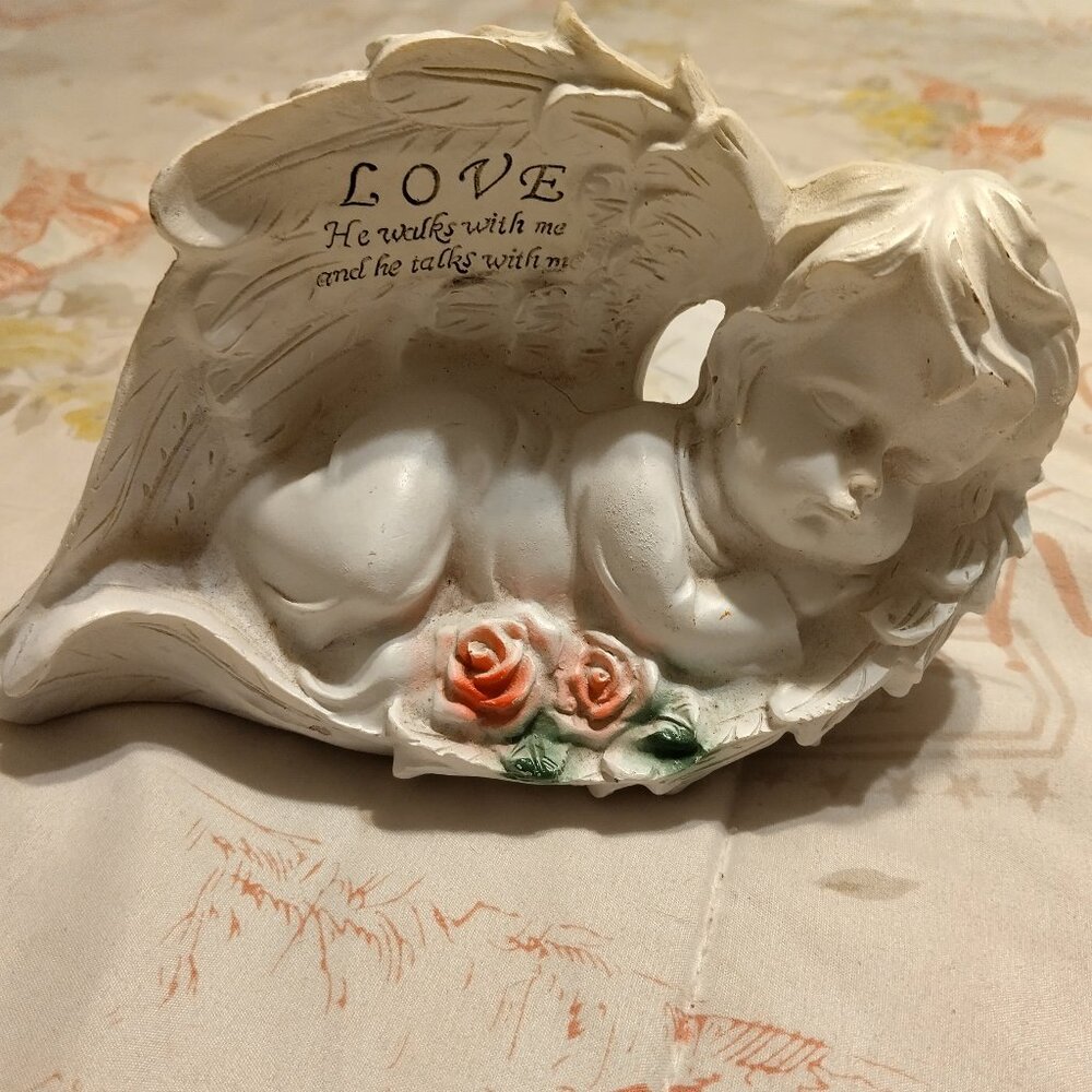 baby angel statue CLOSING 4/1/2026 DUE TO MOVE SO DONT WAIT YOU LIKE MAKE OFFER